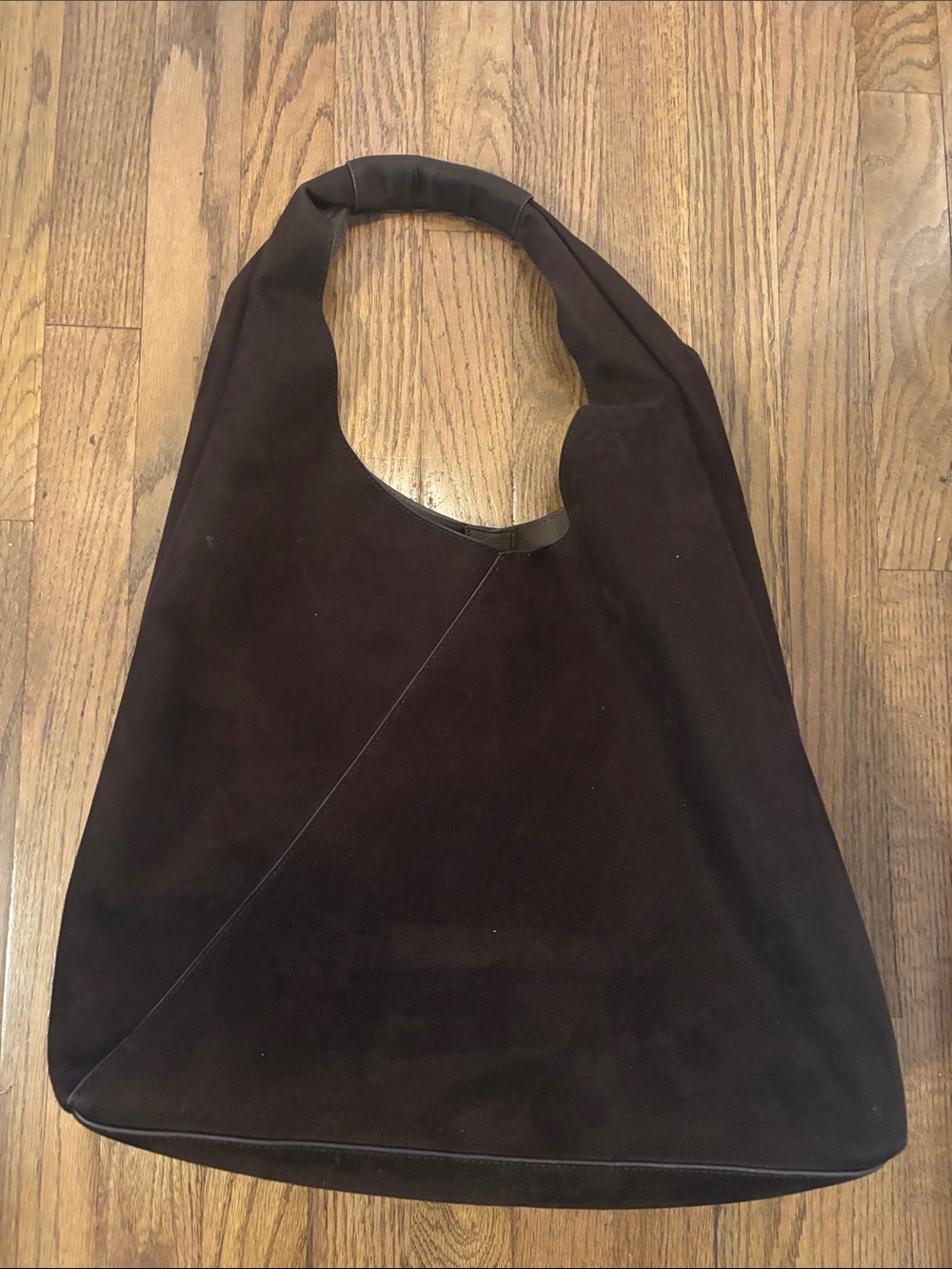 Banana Republic Factory Dark Brown Suede Shoulder Bag